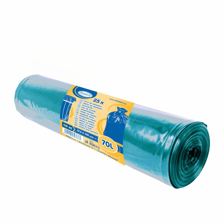 wimex vrecia na odpadky modré 57,5x100cm, 70 l