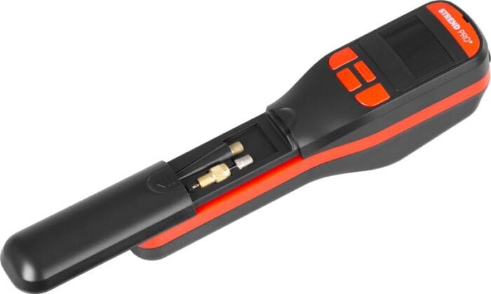 kompresor strend pro k25, ručný, 150 psi, 10 bar, led svetlo, akumulátorová pumpička