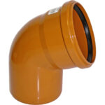pvc kanal hladký koleno 100/67° kgb