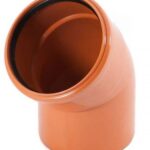 pvc kanal hladký koleno 100/45° kgb