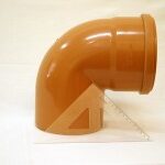 pvc kanal hladký koleno 160/87° kgb