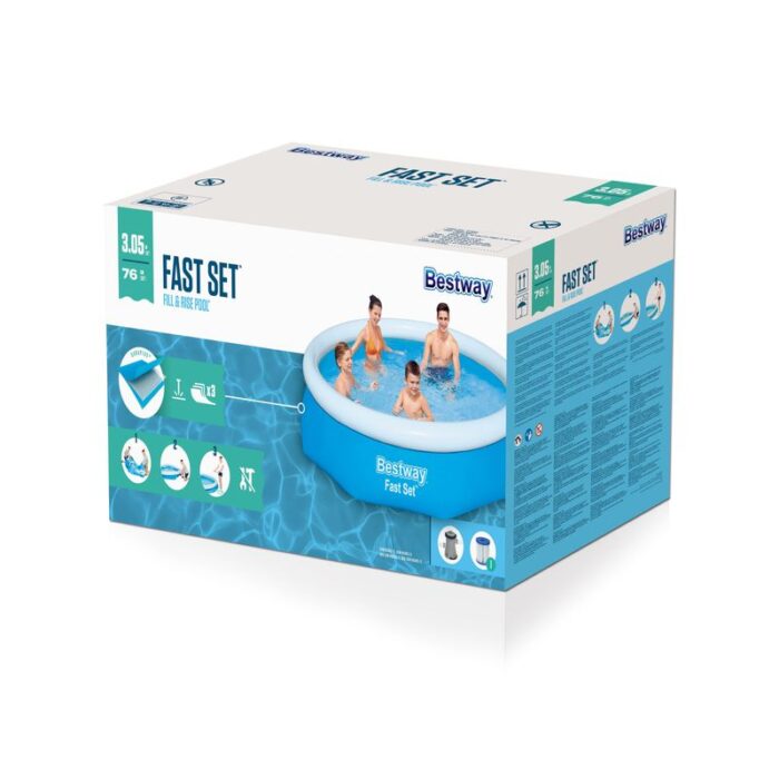 Bazén Bestway® 57270, nafukovací, kartušová filtrácia, 305x76 cm – Obrázok 2