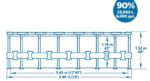 Bazén Bestway® Steel Pro MAX, 56462, kartušová filtrácia, rebrík, plachta, 549x122 cm – Obrázok 6