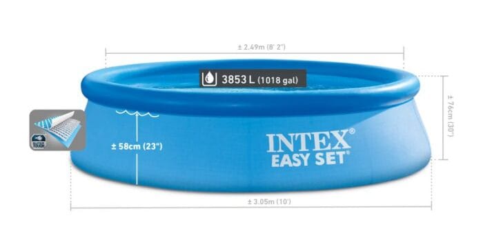 Bazén Intex® 28122, nafukovací, kartušová filtrácia, 305x76 cm – Obrázok 4