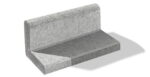Premac L obrubník 30x16,5x15 cm sivá