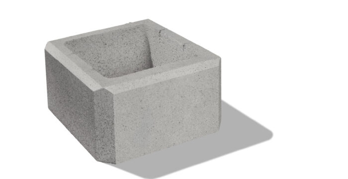 Premac CITY plot PILIER 32,5x32,5x20 cm SIVO-BIELA – Obrázok 3