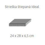 ABW Strieška Ideal štiepaná strieborná