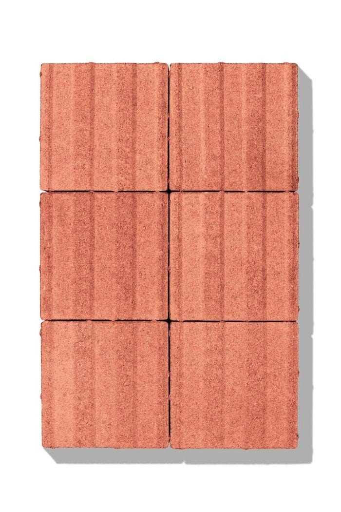 Premac DLAŽBA PRE NEVIDIACICH 6 cm Drážková 20x20x6 cm červená – Obrázok 2
