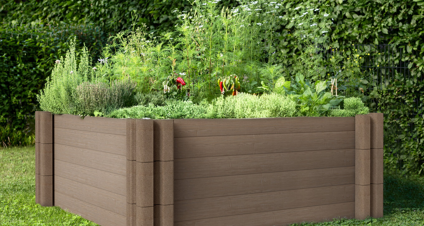 planter_8579526e39f5cf0e Premac PLANTER záhonová tvárnica 20x20x20 cm HNEDÁ – Obrázok 1
