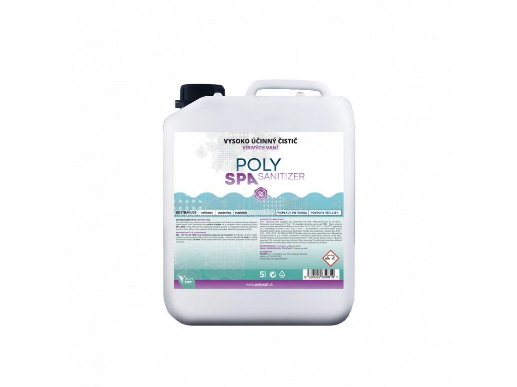 94-4_cistic-virivych-vani-poly-spa-sanitizer-5l-polympt-sk POLY SPA SANITIZER čistenie vírivky 5 L – Obrázok 1