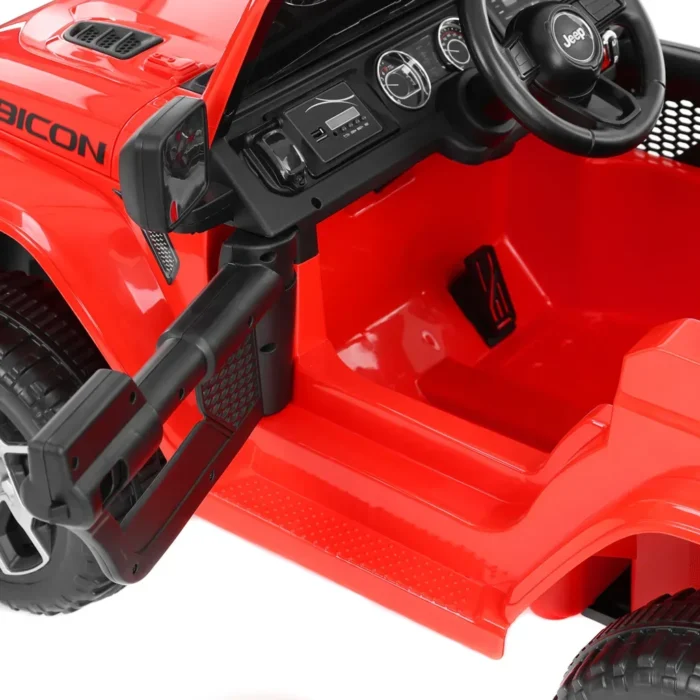 Akumulátorové autíčko - Jeep Wrangler Rubicon Red – Obrázok 3