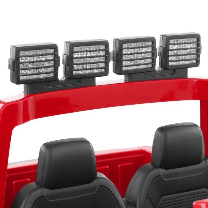 Akumulátorové detské autíčko - FORD F450 RED – Obrázok 7